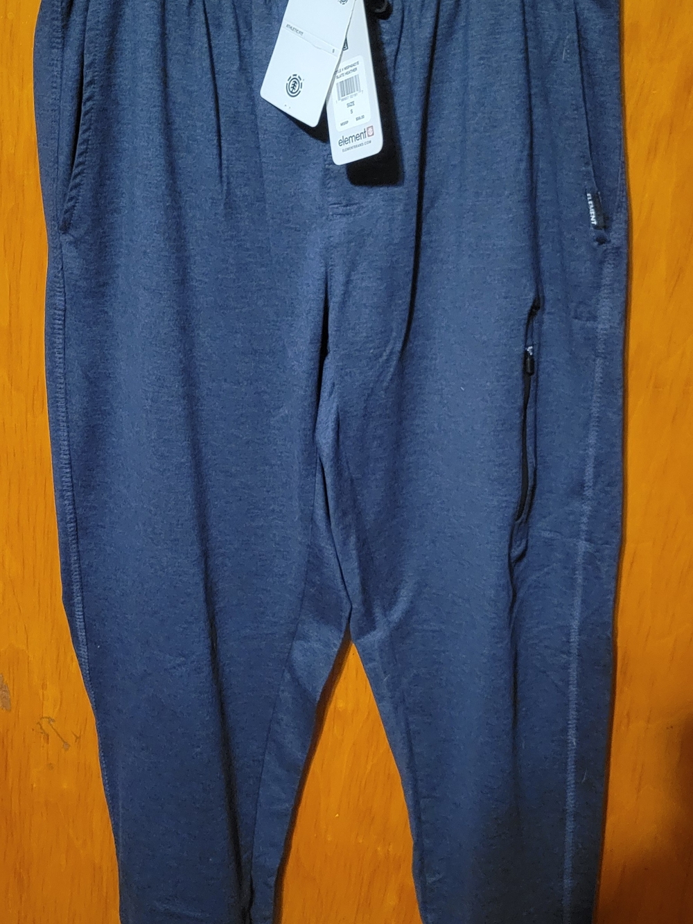 Element Men's Navy Blue Athletic Joggers with Zippered Pocket. NWT.